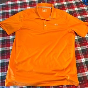 Puma golf polo orange size Medium